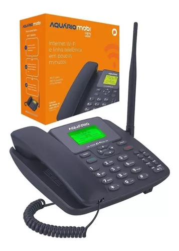 Telefone celular fixo de mesa aquario 4g com wifi dual chip - Binsolmarket