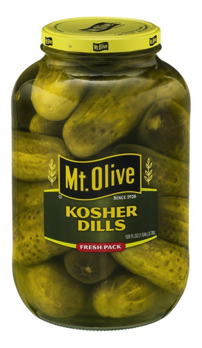 Imagen 1 de 6 de Pepinillos Mt Olive Kosher Dills Enteros Divinos Lo Mejor
