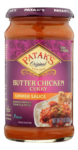 Patak's Salsa De Pollo Con Mantequilla Suave, 15 Onzas