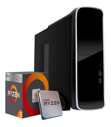 Pc Gamer Ryzen 3 3200g Am4 Ddr4 8g 240gb Ssd Gabinete Slim