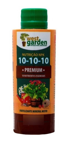 10-10-10 Nutrição Concentrada Premium West Garden 138ml