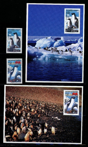 Sellos Postales De Chile. Serie Antártica Chilena, Año 1993.
