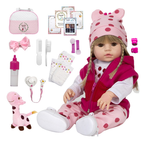 Boneca Baby Barata 100% Silicone Reborn Em