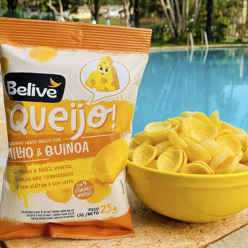 Kit C/ 20und Salgadinho Belive Sabor Queijo 25g