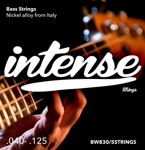 Encordadura P/bajo Eléctrico Intense Strings 5 Cuerdas Bw830