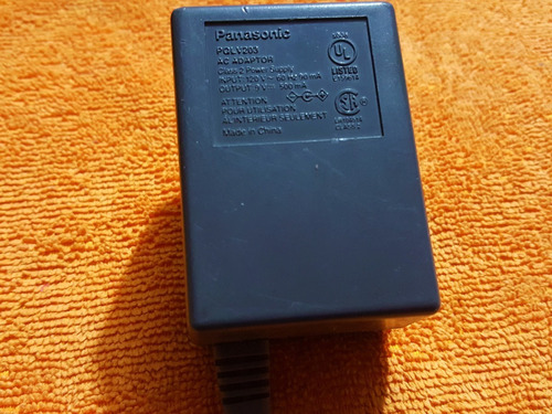 Eliminador Panasonic Pqlv203 9v 500ma