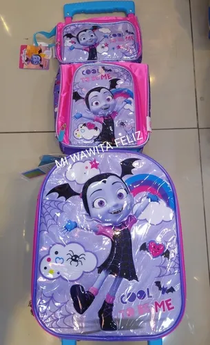 Vampirina Mochila Maleta Rueda Lonchera A4 Escolar | Cuotas sin