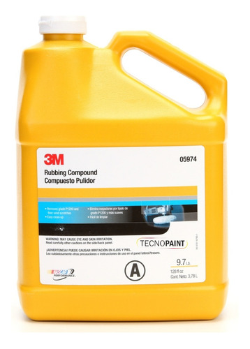 3m Pasta De Pulir Paso A - 05974 - 3,78lts Galón Tecnopaint