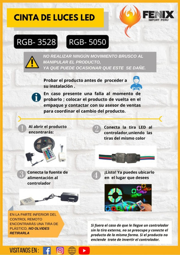Tira De Luces Led Rgb 5050 5 Metros