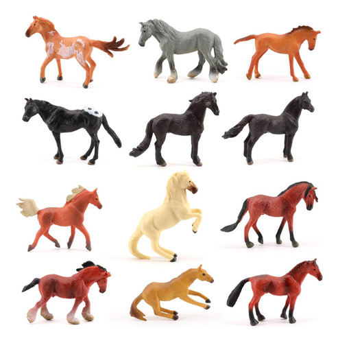 Volnau Mini Juguetes Horse Figuras Figuras De Animales De Ca