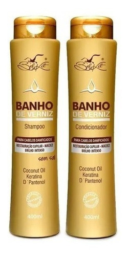  Shampoo E Condicionador Banho De Verniz Belkit 400ml