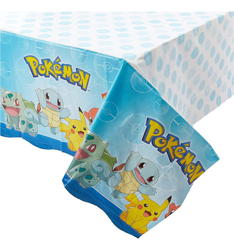 Mantel De Plástico Con Diseño De Pokémon - 54 X 96 | Multico