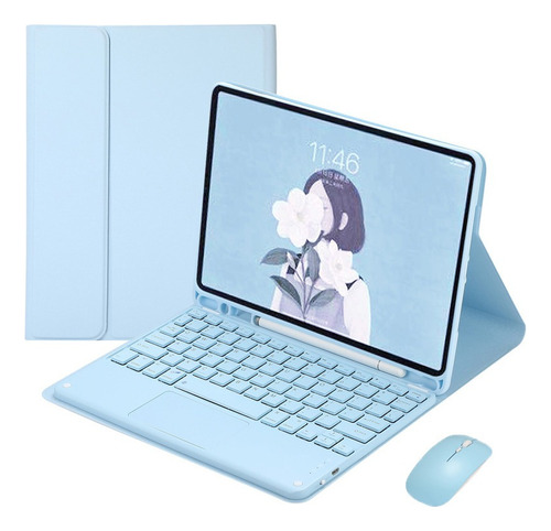 Funda Con Teclado Mouse Touchpad Para iPad 9/8/7 10.2