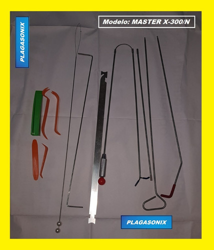 Imagen 7 de 10 de Ganzua Kit Profesional Cerrajeria Automotor Master X-300/n