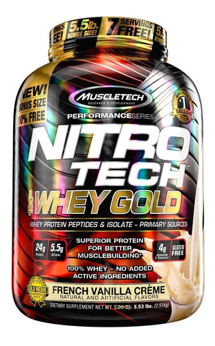 Nitro Tech Whey Gold 2.5kg Muscletech Isolada + Hidrolisada