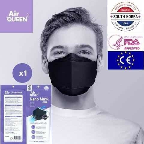 Cubreboca Lavable Nanofibra Coreano / Airqueen 10+10 Soomlab