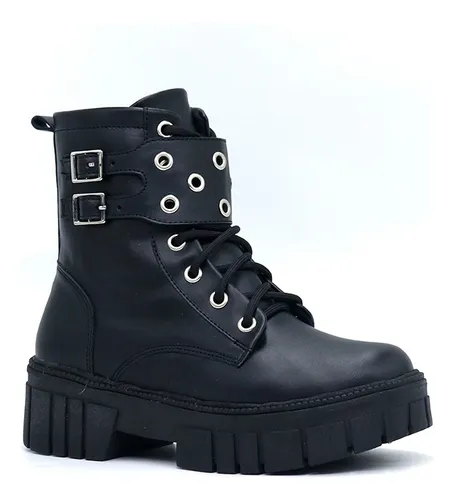 Botines para niñas color negro outlet