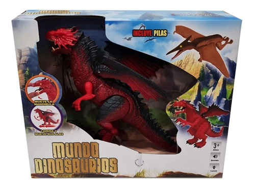 Dragón Mundo Dinosaurios Camina Sonidos Y Luces 5330