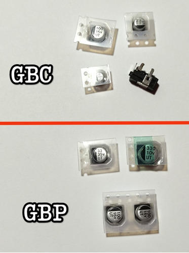 Kit Condensadores Para Game Boy Pocket Color Gbp O Gbc 