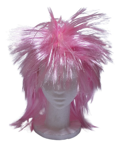 Peluca Punk Pelo Corto Varios Colores Cotillon Disfraz