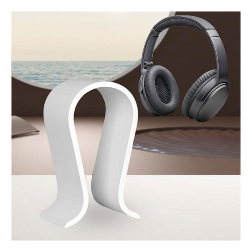 Soporte De Pantalla Universal Para Auriculares Blanco