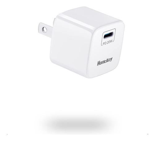 Huntkey - Adaptador De Corriente Usb-c De 20 W, Bloque De Ca