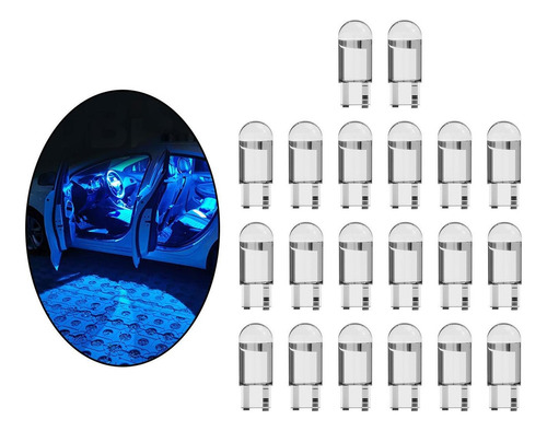 20 Piezas Led T10 Luz De Coche Cob Led Lámpara De De Coche