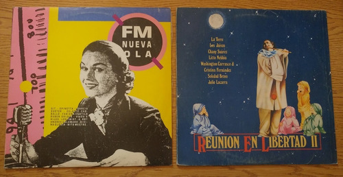   2 Lp Compilados Fm Nueva Ola Reunión En Libertad