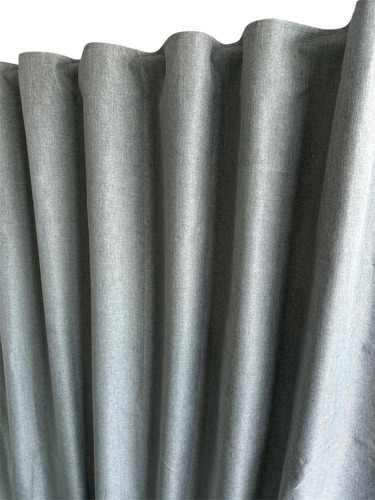 Cortinas Blackout Lino 210 Alto Gris/plata