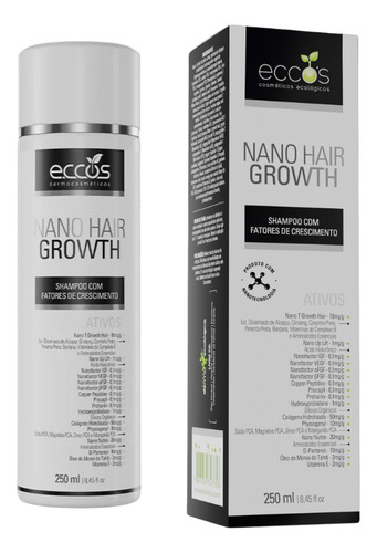 Kit Nano Capilar Crescimento Cabelos Fortes Completo - Eccos