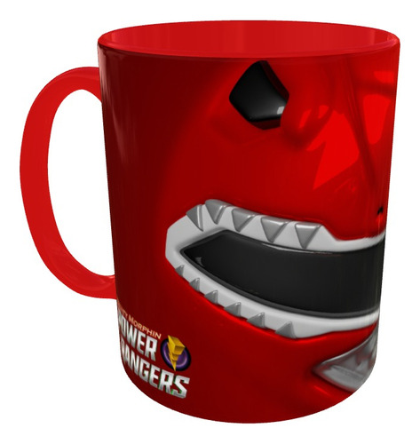 Mugs Power Ranger Red 3d Pocillo Serie Geeks