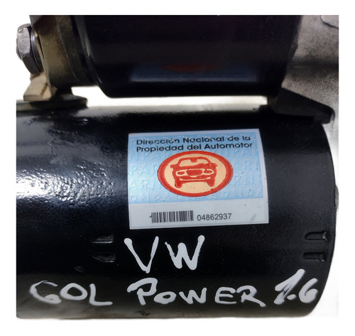 Motor Burro Arranque Volkswagen Gol Power Saveiro G4 1.6 09 (Usado)