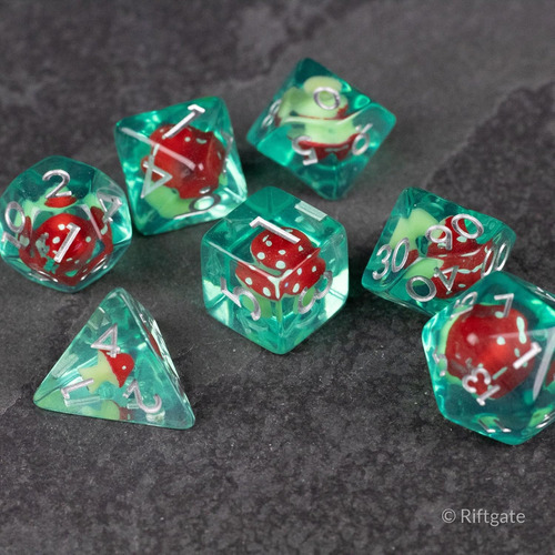 Juego De Dados Dnd De Hongos - Dados Rpg Para Ttrpg Como Cal