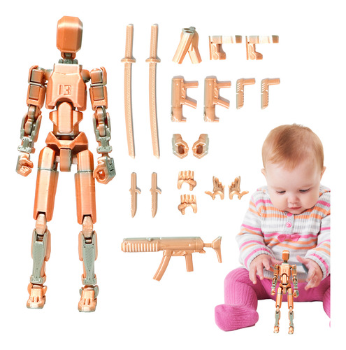 Figura Acción T13,juguetes Robot Multiarticulado Impreso3d