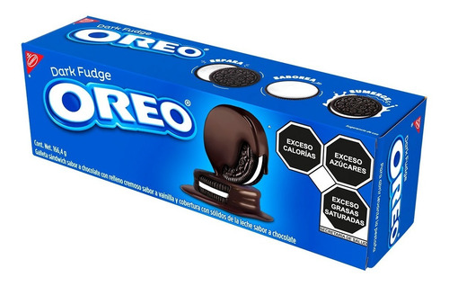 Imagen 2 de 3 de Galleta Oreo Cubierta Dark Fudge Chocolate 166g
