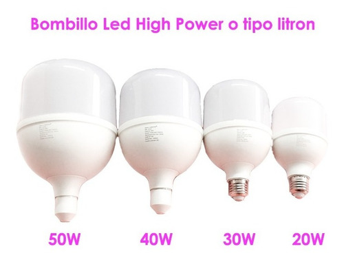Bombillo Led Alta Potencia Luz Blanca H. Power 30w E27