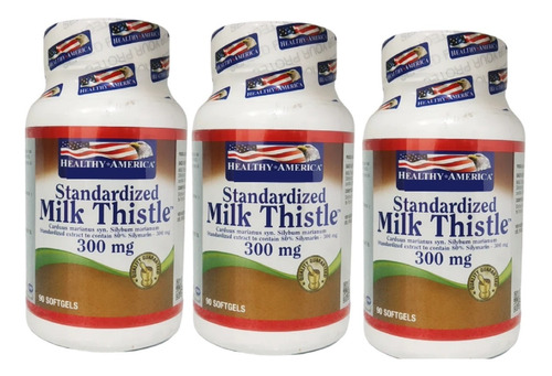 3 Silimarina Milk 300mg 90tab - Unidad a $57500
