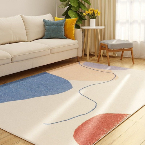Alfombra Decorativa Para El Hogar, Color Simple, Nórdico, Vi