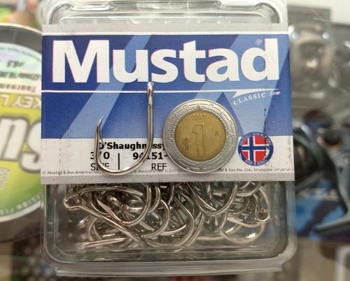 Anzuelo Mustad 94151-ni 3/0 Live Bait 100pz