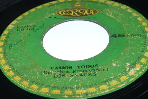 Jch- Los Snacks Vamos Todos / Gringas Go Go Peru 45 Rpm