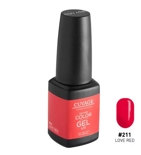 Cuvage Esmalte Semipermanente Gel Uv 11ml Color 211 Love Red