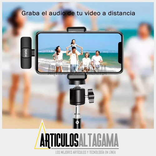Imagen 5 de 10 de Micrófono Inalámbrico 2 En 1 De Solapa Para iPhone O iPad
