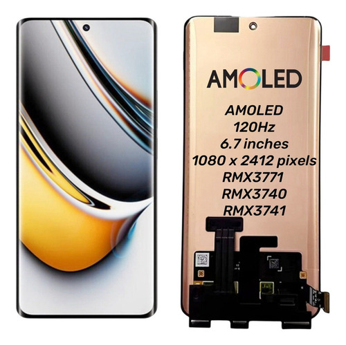 P Pantalla Lcd Amoled Para Realme 11 Pro Plus Rmx3771
