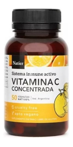 Pack X 3 Vitamina C Concentrada Natier X 50 Cáps 