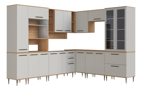 Cozinha Modulada Completa Isabelle 10 Peças Com Torre Wt