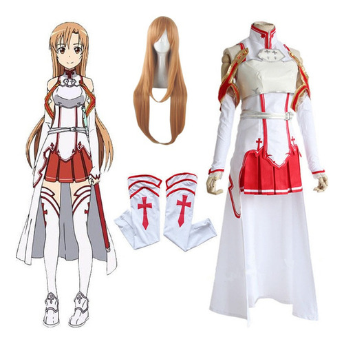 Disfraz De Cosplay De Sword Art Online Asuna Yuuki, Juego Co Ed