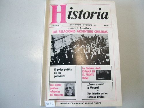 Historia - Revista Libro Trimestral N°11 Tomo 3 Set/oct 1983