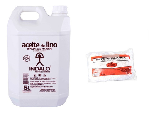 Aceite Lino + Estopa Lustre Protección Madera Simil Cetol 