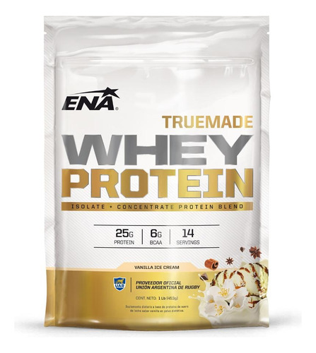 True Made - Whey Protein 500grs Ena Sport - Proteina. 