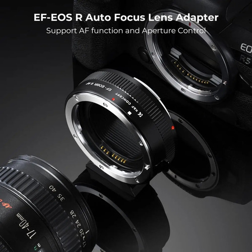 Adaptador Rf Ef/ef-s Camera Canon Eos R Autofoco K&f Concept 6.5 Cm 5 Cm